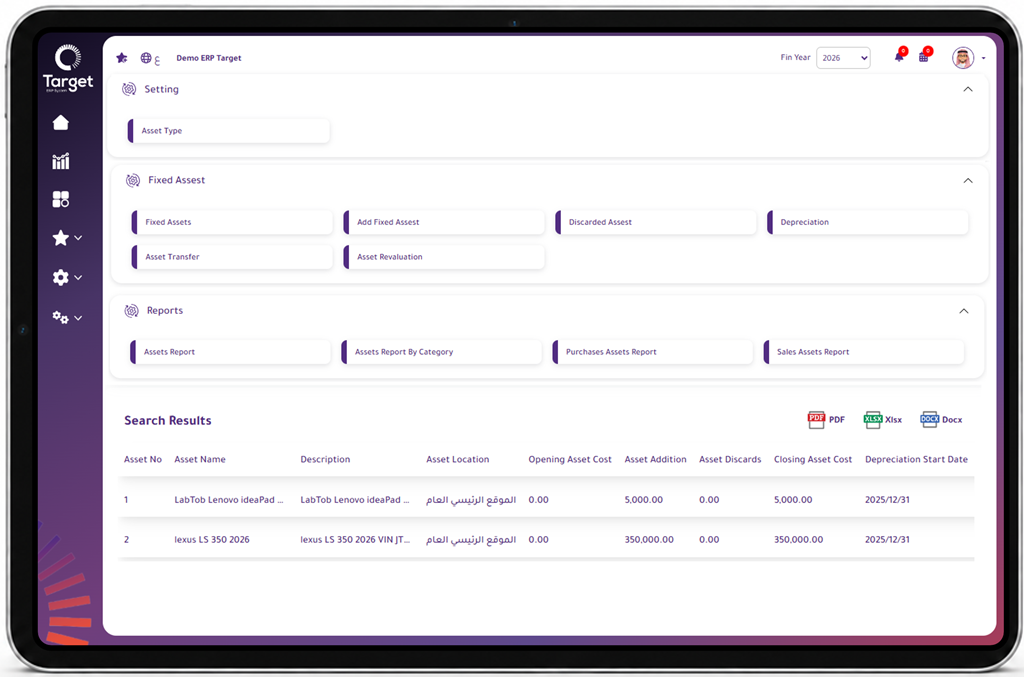Manage your fixed assets efficiently and easily throughout their lifecycle.