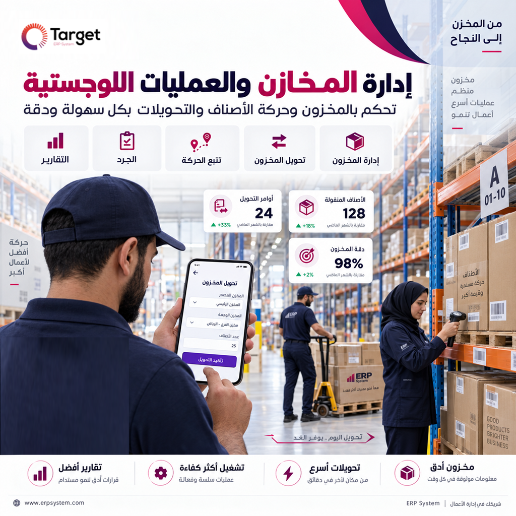 ادارة المخازن والعمليات اللوجستية